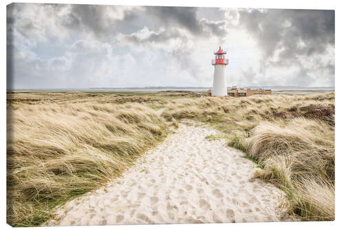 Canvastavla Sand path to the lighthouse List-West on Sylt