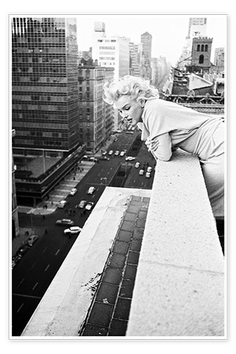 Poster Marilyn Monroe à New York II