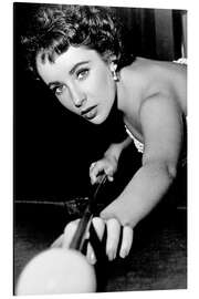 Magnettafel Elizabeth Taylor beim Billard