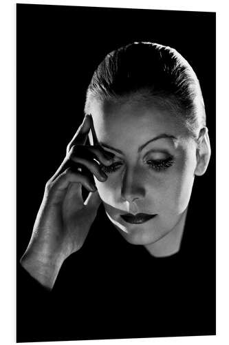 Foam board print Greta Garbo