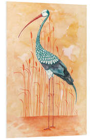 Foam board print Exotic stork