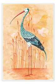 Wall print  Exotic stork - Timone