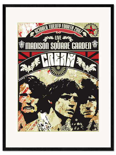 Kehystetty taidepainatus Cream - Madison Square Garden