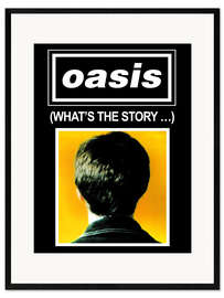 Impression artistique encadrée Oasis, What's The Story