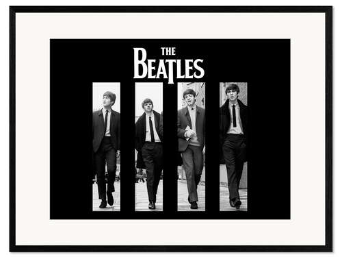 Plakat artystyczny premium w ramie The Beatles