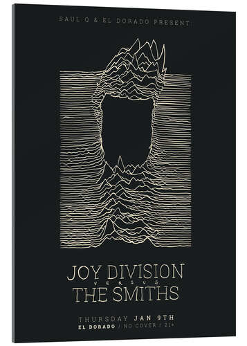 Cuadro de metacrilato Joy Divison versus The Smiths