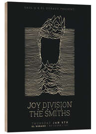 Wood print Joy Divison Vs. The Smiths