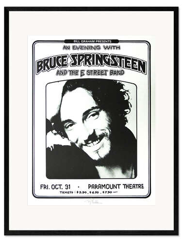 Impression artistique encadrée Bruce Springsteen et E Street Band