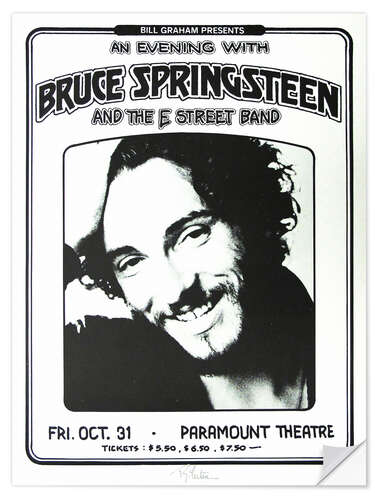 Wandsticker Bruce Springsteen - E Street Band