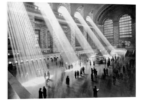 Hartschaumbild Sonnenstrahlen in der Grand Central Station