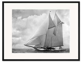 Gerahmter Kunstdruck Zweimaster auf See