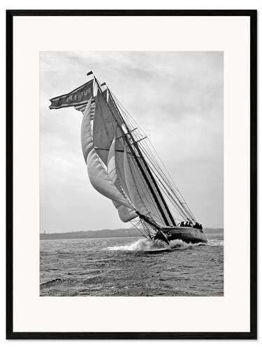 Framed art print Sailboat in full Speed