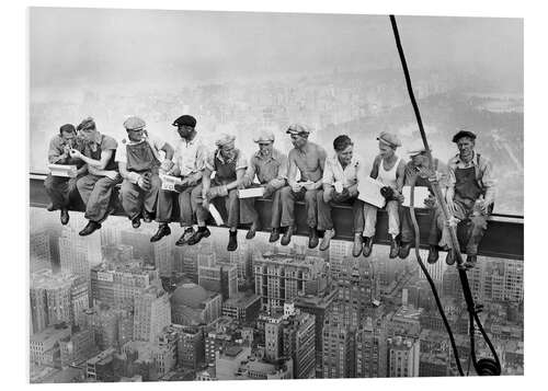 Foam board print Lunch atop a Skyscraper