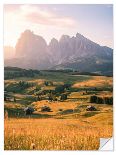 Sisustustarra Plattkofel and Langkofel, Dolomites