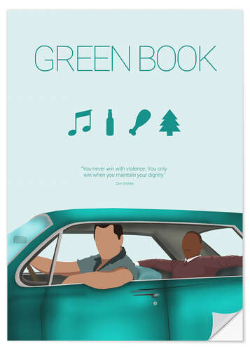 Selvklebende plakat Green Book