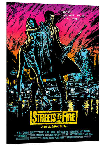 Aluminium print Streets of Fire