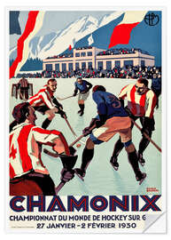 Selvklebende plakat Chamonix