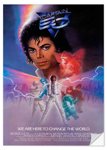 Selvklebende plakat Michael Jackson - Captain EO