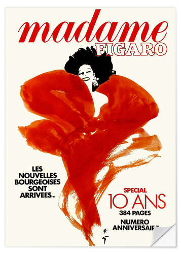 Wall sticker Madame Figaro 1990