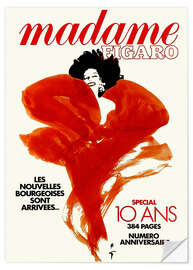 Wall sticker Madame Figaro 1990