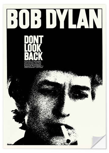 Selvklebende plakat Bob Dylan - Don't Look Back