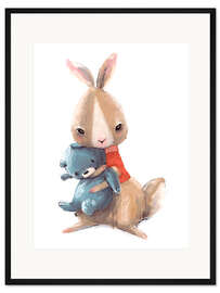Gerahmter Kunstdruck Mein Kuschelbär