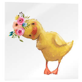 Obraz na szkle akrylowym  Spring duckling - Eve Farb