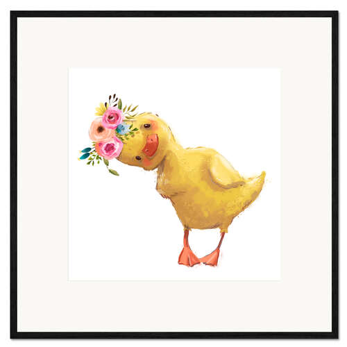 Framed art print Spring duckling