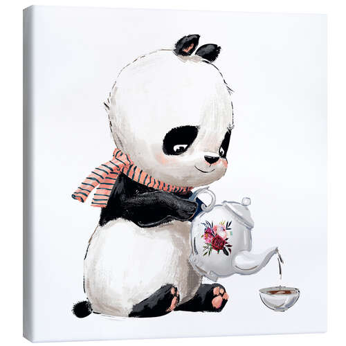 Canvas-taulu Tea time with panda