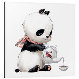 Magnettafel Teezeit mit Panda