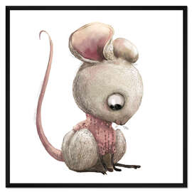 Gerahmter Kunstdruck Kleine Modemaus