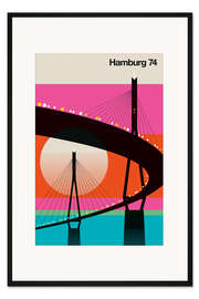 Gerahmter Kunstdruck Hamburg 74