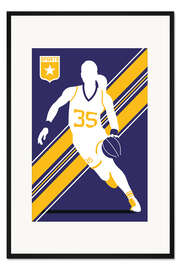 Gerahmter Kunstdruck Basketball 35