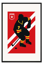 Gerahmter Kunstdruck Icehockey 7