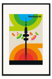 Gerahmter Kunstdruck Hamburg 68