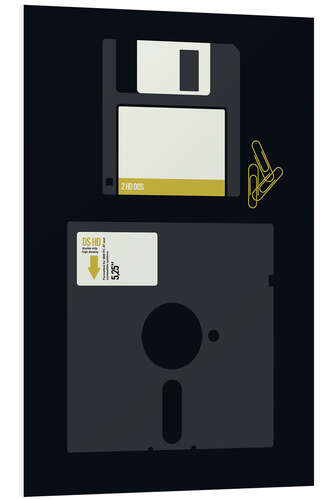 Foam board print Floppy Discs