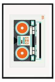 Gerahmter Kunstdruck Ghetto Blaster