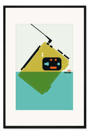Gerahmter Kunstdruck Walkman