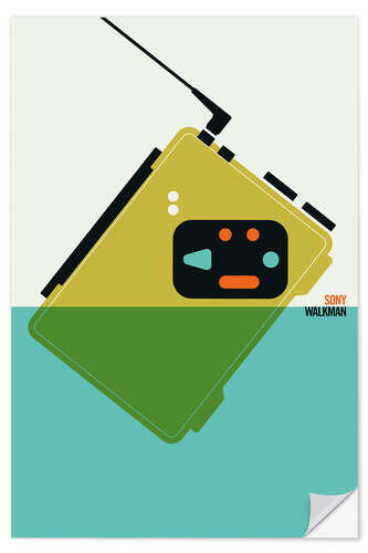 Wandsticker Walkman