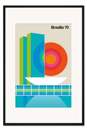 Gerahmter Kunstdruck Brasilia 70