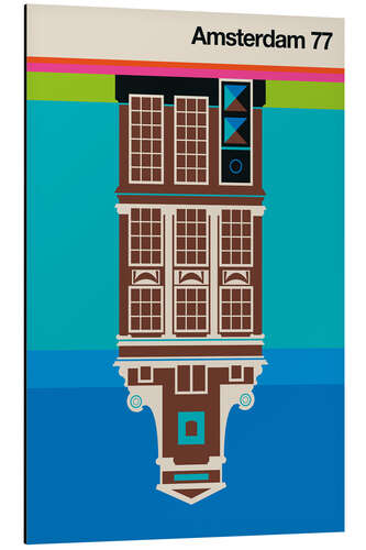 Tableau en aluminium Amsterdam 77