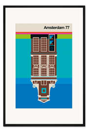 Gerahmter Kunstdruck Amsterdam 77