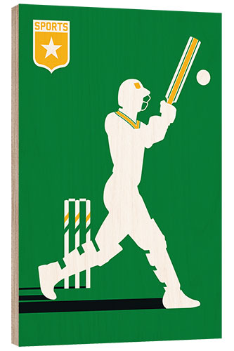 Wood print Cricket