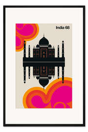 Gerahmter Kunstdruck India 68