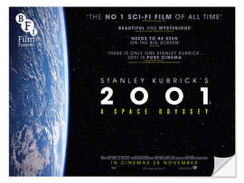 Selvklebende plakat No 1 Sci-Fi Film of all time - 2001: A space odyssey