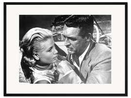 Gerahmter Kunstdruck Cary Grant und Grace Kelly - Über die Dächer von Nizza