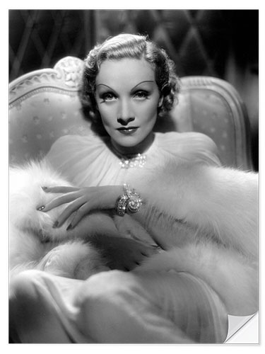 Naklejka na ścianę Marlene Dietrich in Desire