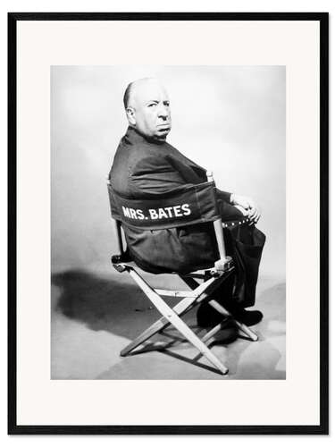 Gerahmter Kunstdruck Psycho, Alfred Hitchcock