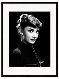 Impressão artística com moldura Roman Holiday, Audrey Hepburn