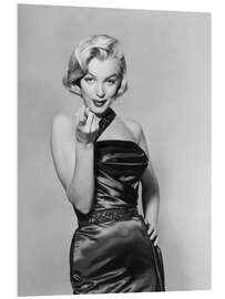 Foam board print Marilyn Monroe with Black Dress